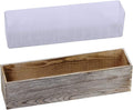1 Pcs Wood Planter Rectangle Whitewashed Rectangular Decorative Wooden Box by Winlyn