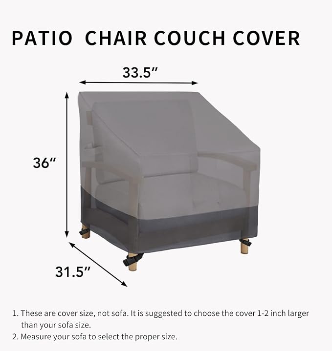 Easy-Going Outdoor Chair Cover Waterproof, Heavy Duty Patio Chair Cover - Image 6