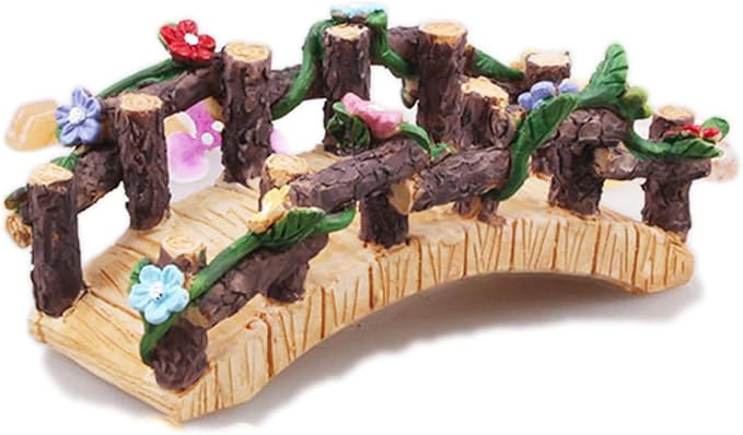 Kai Dream Fairy Garden Bridge, Miniature Resin Bridge Figurine, 3.6 * 2 * 1.5 by KaiDream
