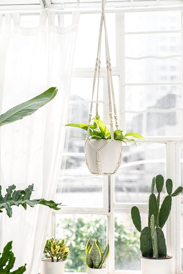 Mkono 43 Inch Macrame Plant Hanger Large - Image 9