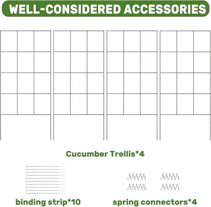 DOEWORKS Cucumber Trellis, 2 Pack, Plant Support - Image 4