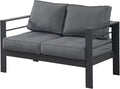 Wisteria Lane Patio Furniture Aluminum Loveseat, All-Weather Outdoor 2 Seats by WisteriaLane