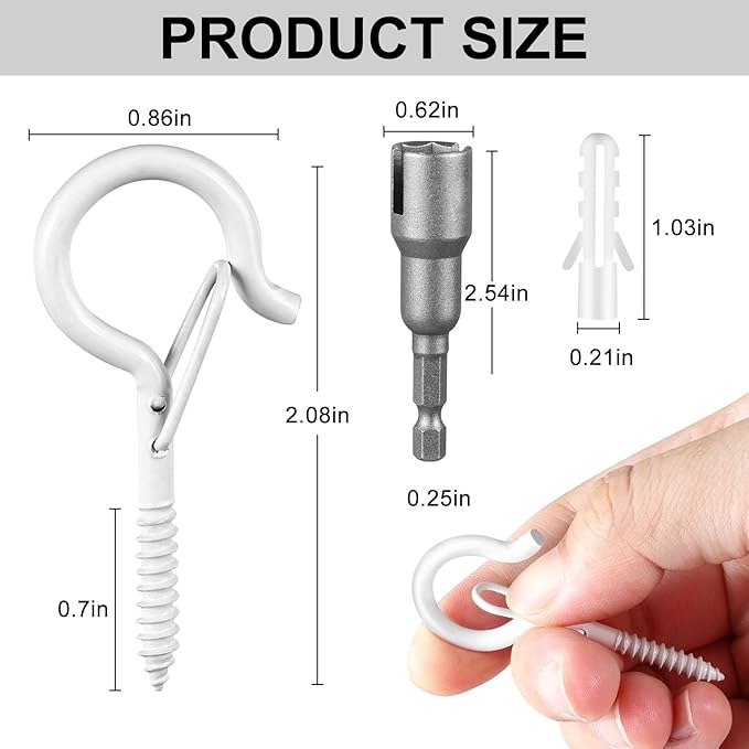 36 PCS Q-Hanger Hooks, Screw Hooks - Image 7
