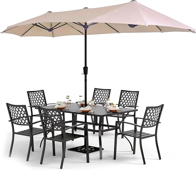 PHI VILLA 8 Piece Patio Dining Set by PHIVILLAThepioneerofcomfortablehouseholdsupplies