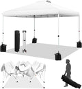 WEIZE Pop up Canopy Tent 10x10ft, 1-Button Push Setup, Instant Portable Shelter by WEIZE