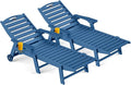 Outdoor Chaise Lounge Chair Set of 2, Patio Lounge Chairs by CIOKEA