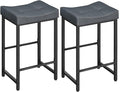 HOOBRO Barstools, 25.4" Saddle Stools by HOOBRO