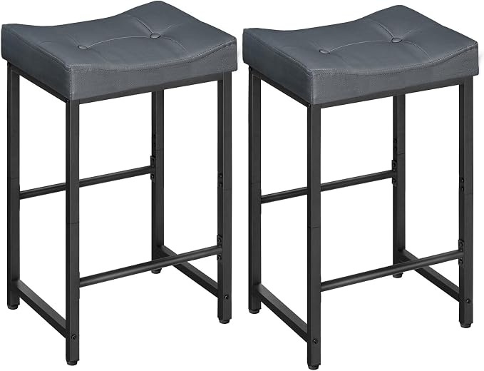 HOOBRO Barstools, 25.4" Saddle Stools by HOOBRO