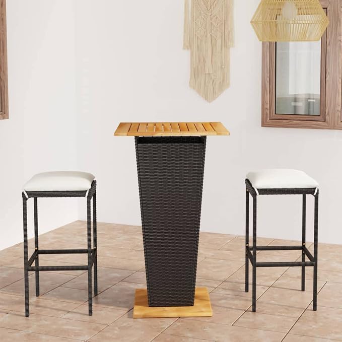vidaXL 5-Piece Patio Bar Set - Image 2