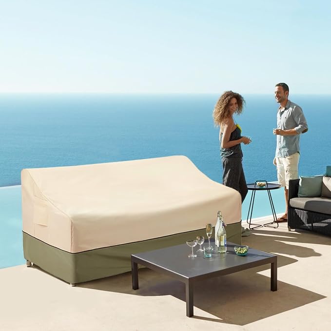 COSFLY Outdoor Furniture Patio Sofa Covers Waterproof, Outside Loveseat Covers - Image 9