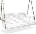 VINGLI Upgraded Patio Wooden Porch Swing by VINGLI