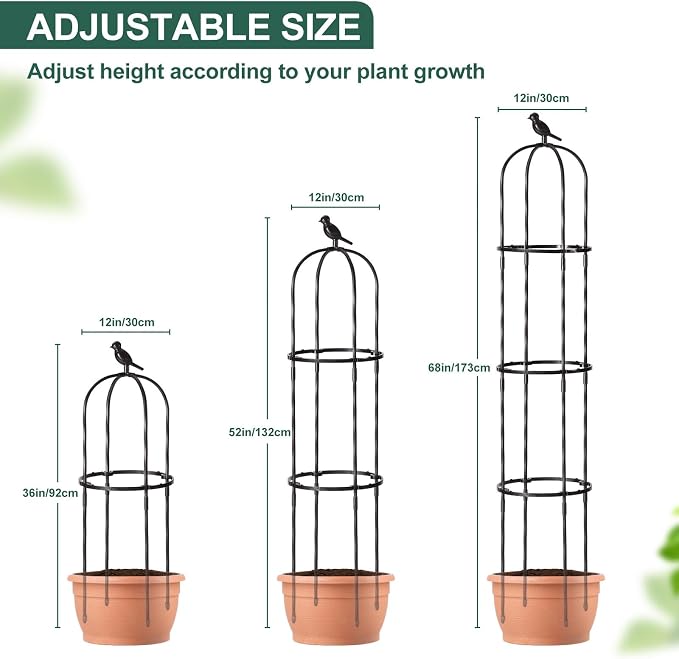 Garden Trellis for Climbing Plant Outdoor, 2 Pack - Image 6