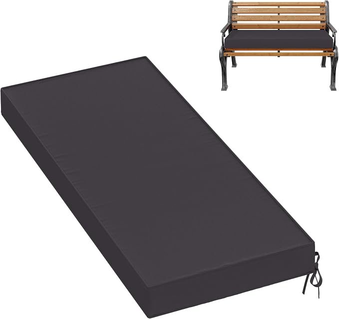 Premium Outdoor Bench Cushions for Patio Furniture 3.5inches Memory Foam Bench by Pakunoda