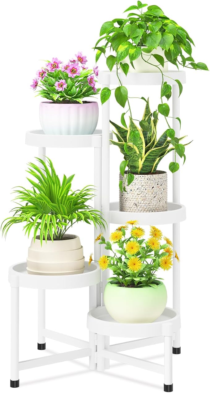 iDavosic.ly 5 Tier Folding Plant Stand Indoor Outdoor by iDavosicly