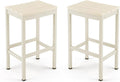 Outdoor Bar Stools Set of 2, 26 Inch All Weather HDPS Patio Counter Height by COZYMAN