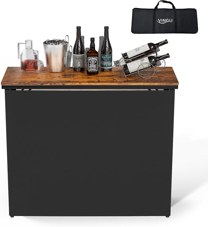 VINGLI 45" Commercial Grade Portable Bar Table by VINGLI