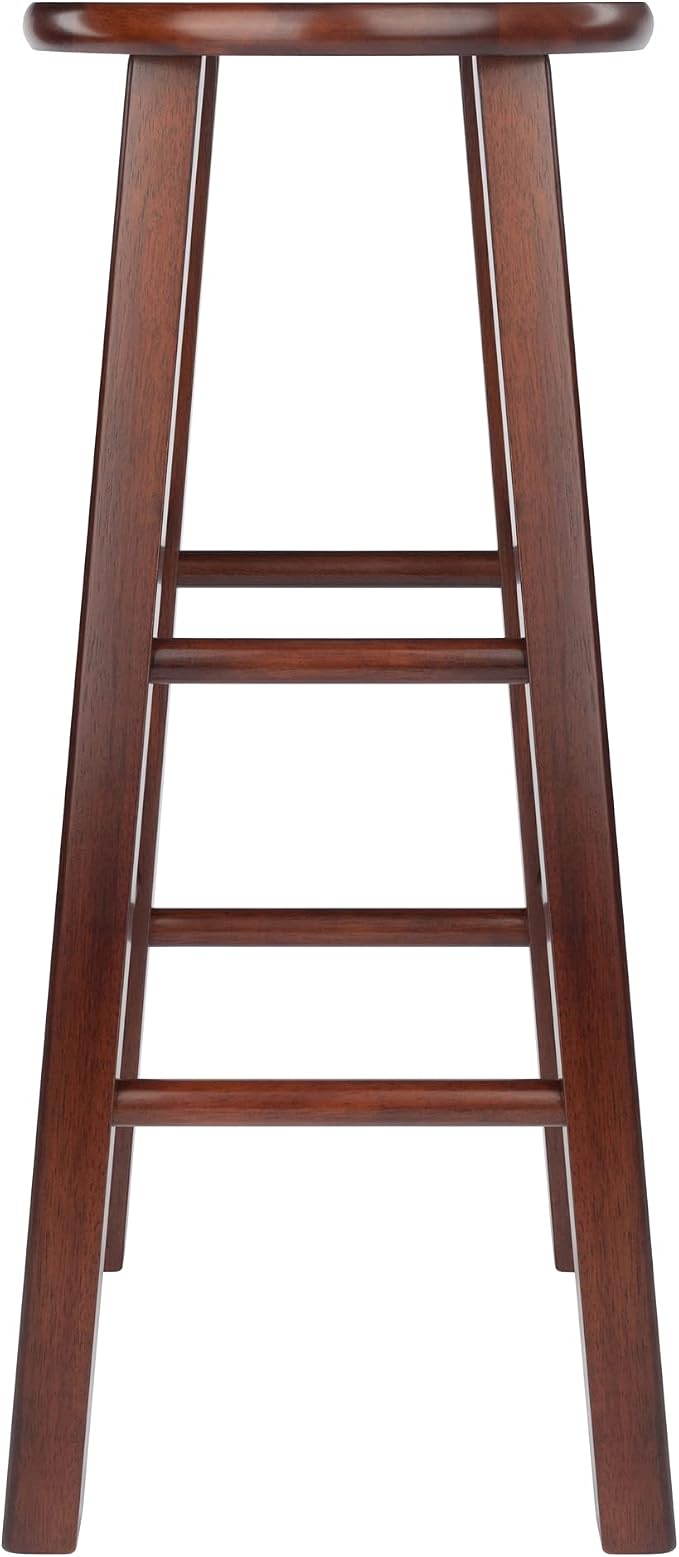 Winsome Element 2-Piece Counter Stool Set, Classic Backless Bar Chairs - Image 6