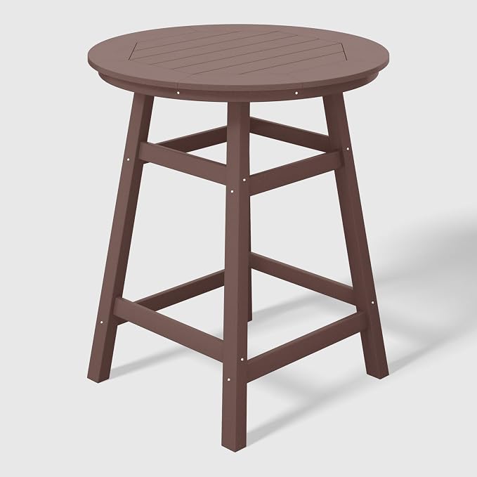 WestinTrends Malibu 5-Piece HDPE Outdoor Patio Dining Bar Bistro Table Set - Image 5