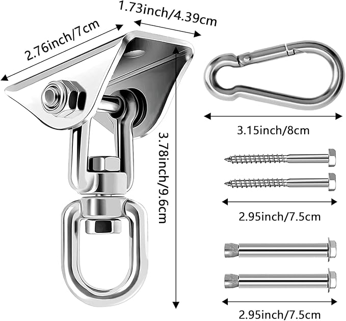 Heavy Duty Swing Hangers for Wooden Sets 1200 LB Capacity Hammock Hanger 360 - Image 5