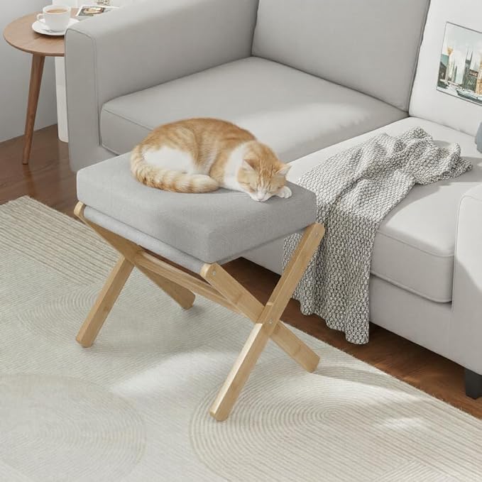 Foldable Foot Stool Ottoman, Modern Foot Rest - Image 8