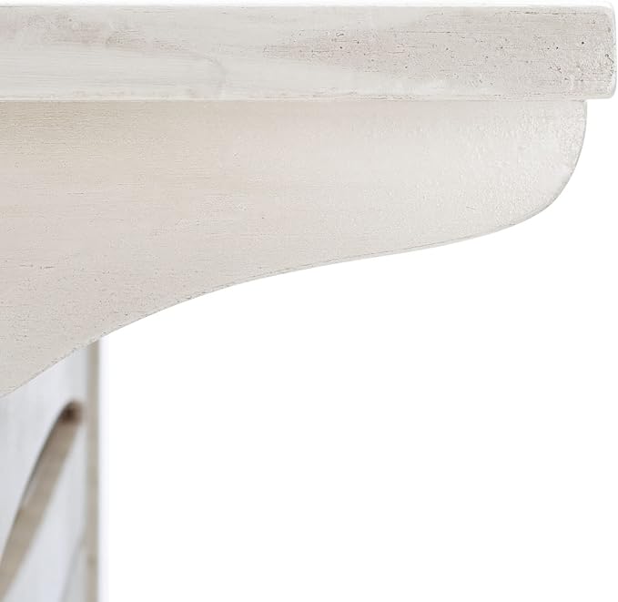 SAFAVIEH Outdoor Collection Monterey White Wash 3-Shelf Patio Bar Table - Image 10