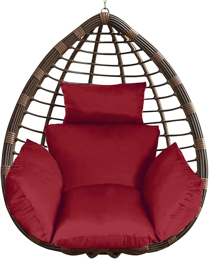 Egg Chair Cushion Replacement, Soft Thicken Egg Outdoor Hanging Chair Cushion by Zorpupoa