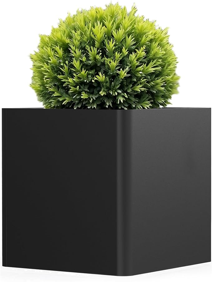 Large Metal Square Planter 20" L x 20" W x 20" H by Gardenaire