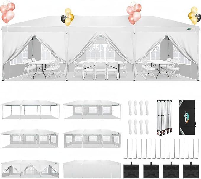 COBIZI 10x30 Pop Up Canopy Tent Commercial Instant Shelter by COBIZI