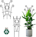 Indoor Plant Trellis for Climbing Plants 2 Pack Small Garden Metal Support for by YHTPOUQE