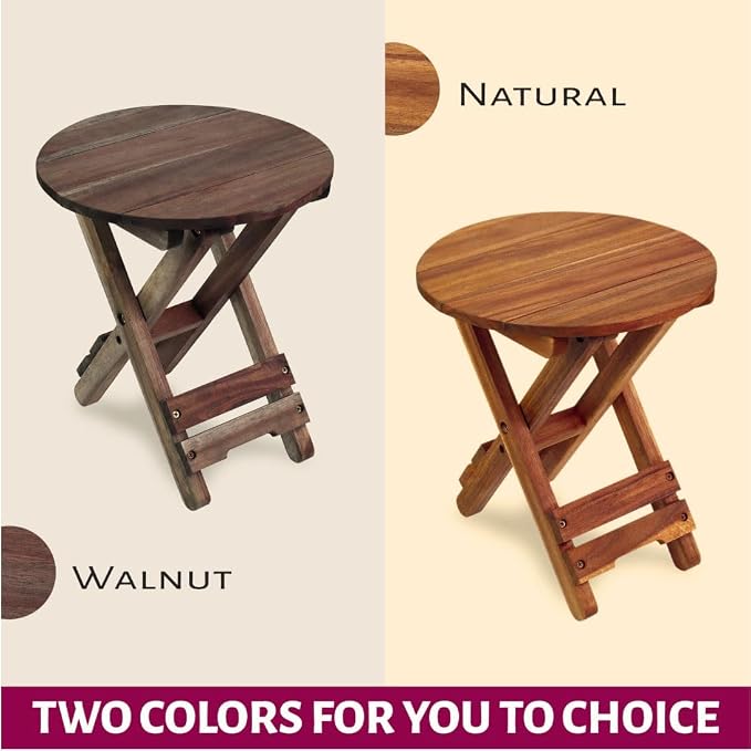 Small Patio Table, Outdoor Folding Side Table, Portable Side Table, Small Side - Image 8