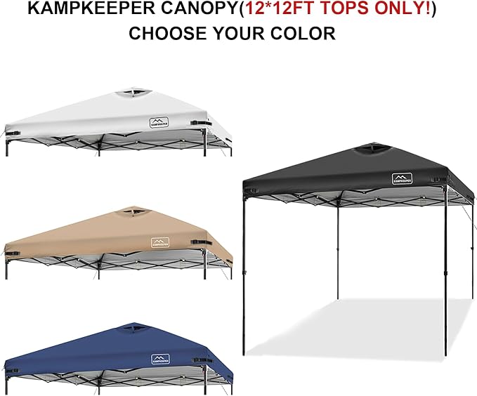 KAMPKEEPER Replacement Top Pop Up Canopy Tent Cover Roof - Image 3