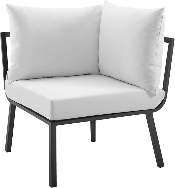 Modway Riverside Outdoor Patio Aluminum Sectional Set, 85. 5" L x 85. 5" W x - Image 4