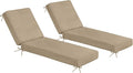 Sundale Outdoor Olefin Chaise Lounge Cushion Set of 2, Water-Resistant Patio by SundaleOutdoor