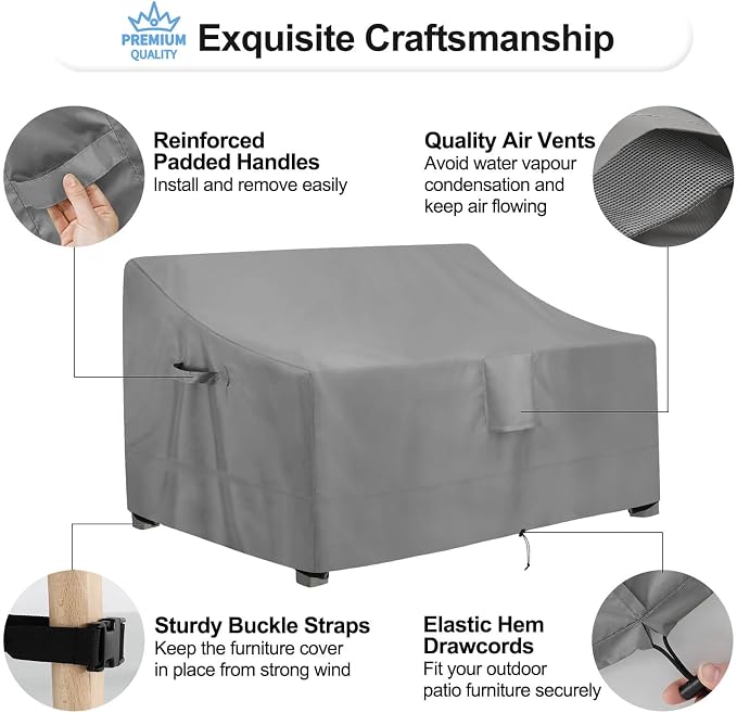 OutdoorLines Outdoor Waterproof Patio Loveseat Couch Cover - Image 5