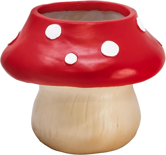 Spoontiques Mushroom Flower Pot by Spoontiques