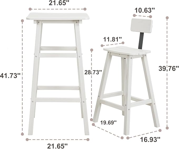 Outdoor Bar Table, HDPE Patio Bar Table, All Weather Height Patio Tables - Image 3