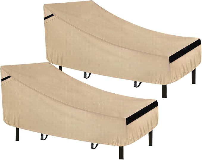 NEVERLAND Chaise Lounge Cover 2 Pack by Professionalcoversellers