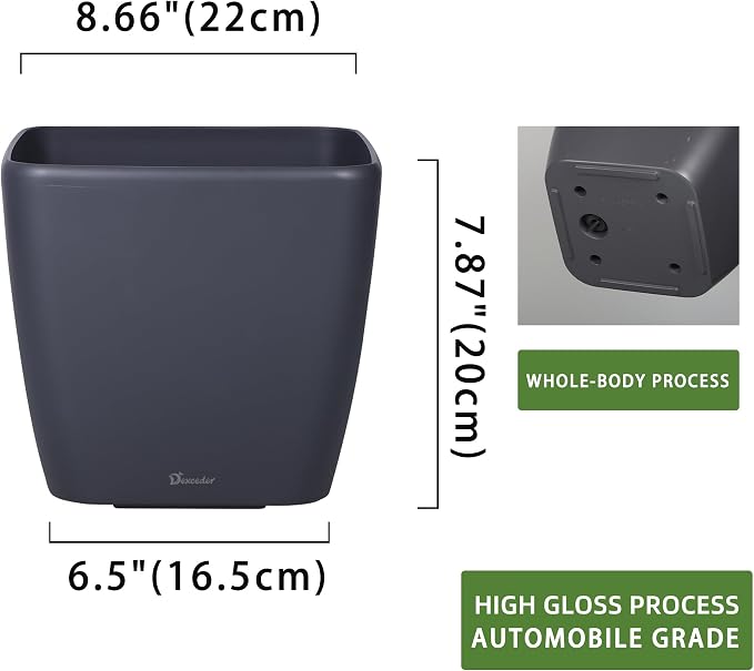 Dexceder 9x8 Self Watering Planter Indoor Outdoor, Inner Mat Design, Thickened - Image 3