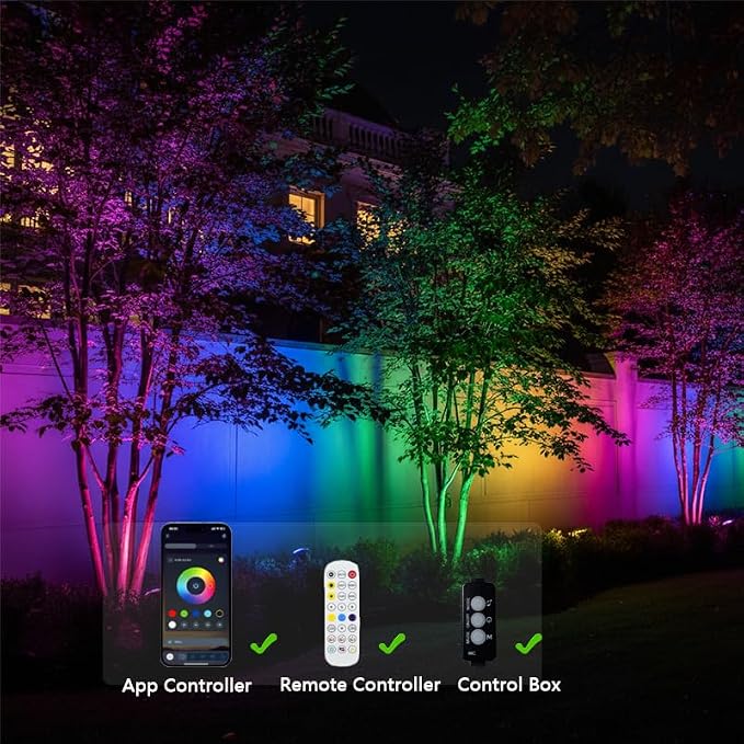 Smart Landscape Spotlights, Low Voltage IP67 Waterproof Outdoor Spot Lights - Image 3