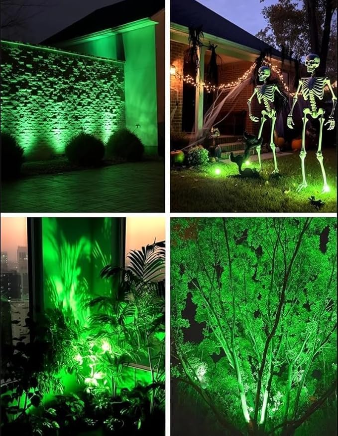 Halloween Christmas Outdoor Spotlights Green Landscape Lights Outdoor Spotlight - Image 7