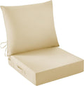 Outdoor Seat Cushion Set, Waterproof & Fade Resistant Patio Chair Cushions by IASEAHK