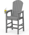 VINGLI Tall Adirondack Chair, All-Weather Plastic Adirondack Chair by VINGLI