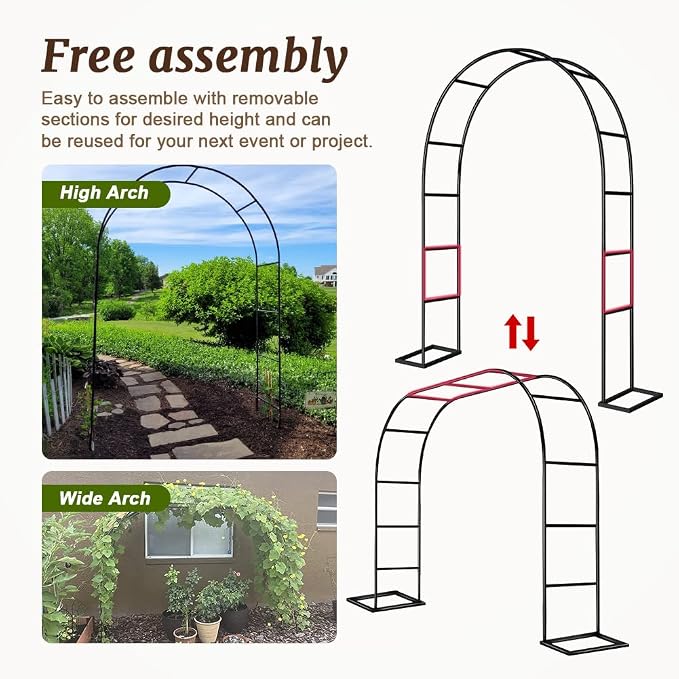 Zhisheng Garden Arch Arbor Trellis - Image 7