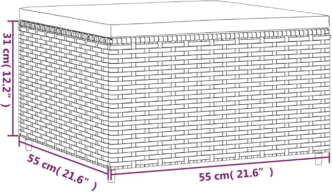 vidaXL Outdoor Patio Footrest - Image 9