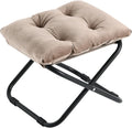LITA Folding Footrest Stool, Portable Ottoman Foot Rest, Upholstered Small by LITA