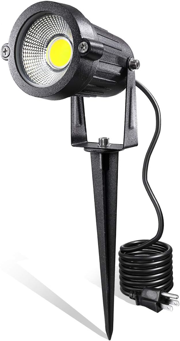 LED Landscape Lights, 5W 120V AC Outdoor Pathway Garden Yard Spotlight by LEACOCO