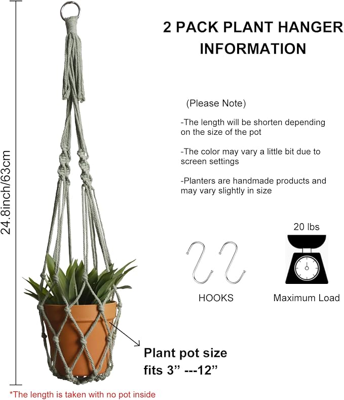 Artilady Macrame Hanging Planter - Image 5
