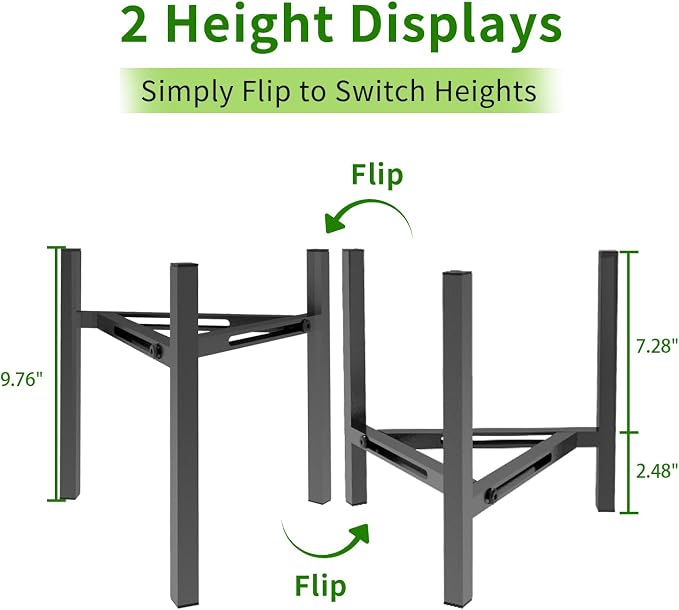 Airpark Plant Stand Indoor, Adjustable Metal Modern Plant Stands, Heavy Duty - Image 4