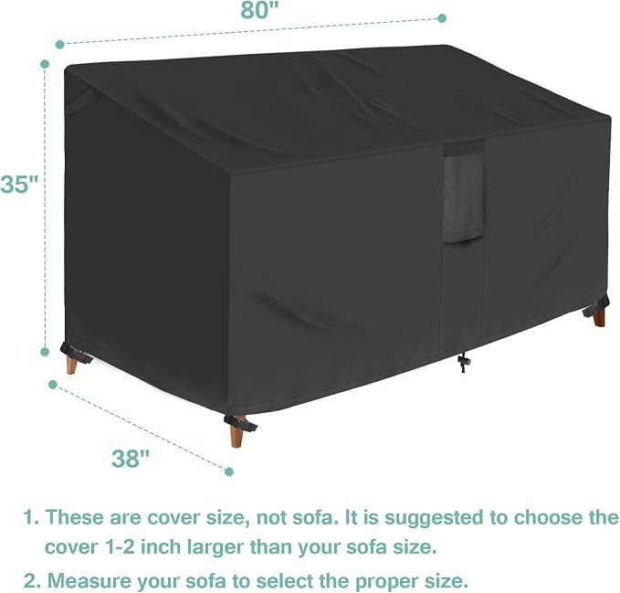 Luv4babe Outdoor Couch and Sofa Cover Waterproof, Heavy Duty and Weatherproof - Image 5
