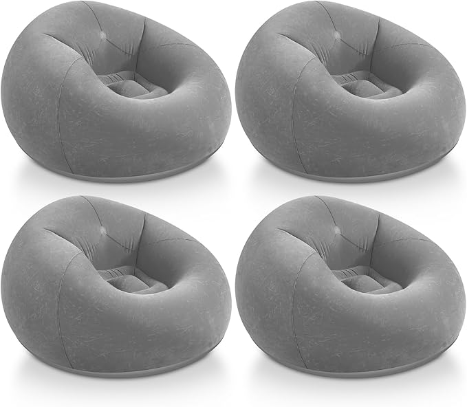 Realspring Inflatable Bean Bag Chairs Outdoor Blow up Camping Chairs Inflatable by Realspring